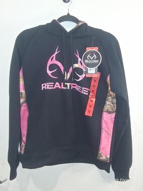 Realtree Black & Pink Logo Hoodie